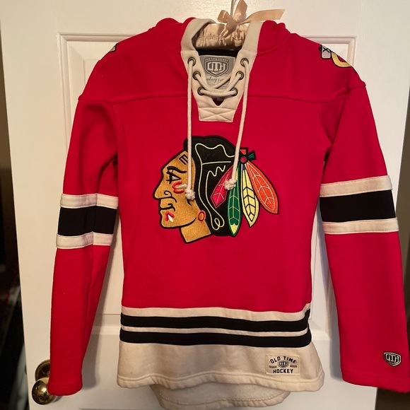 old time hockey Tops - 🏒🏒🏒National hockey hoodie Chicago blackhawks